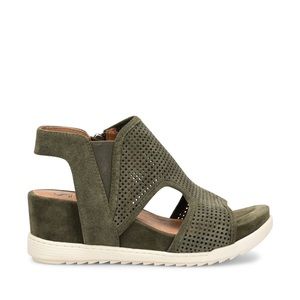 Sofft Shandi Wedge Sandal in Army Green
